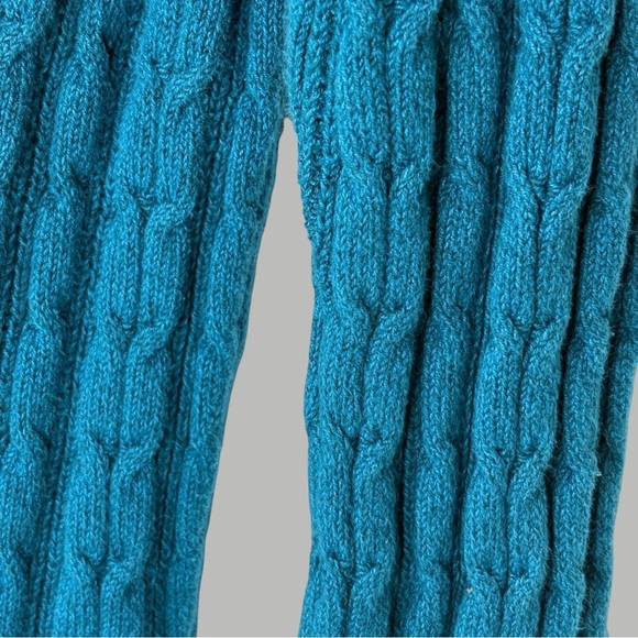 90s Grandmacore Blue Rib Knit Sweater Pullover Women's XL Y2K Preppy, Academia - Picture 7 of 12